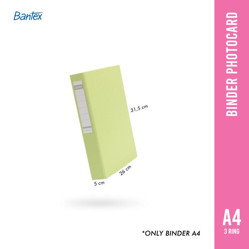 

Bantex Binder Photocard A4 3 Ring