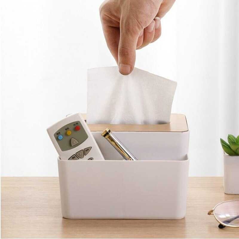 Kotak Tisu Serbaguna / Kotak Remote / Penyimpanan Remote / Smartphone Holder / Tissue Box