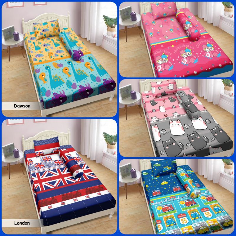 Sprei Lady Rose 100x200 / Seprai Lady Rose Small Single Furr, London,Dawson, Little twins start, Run