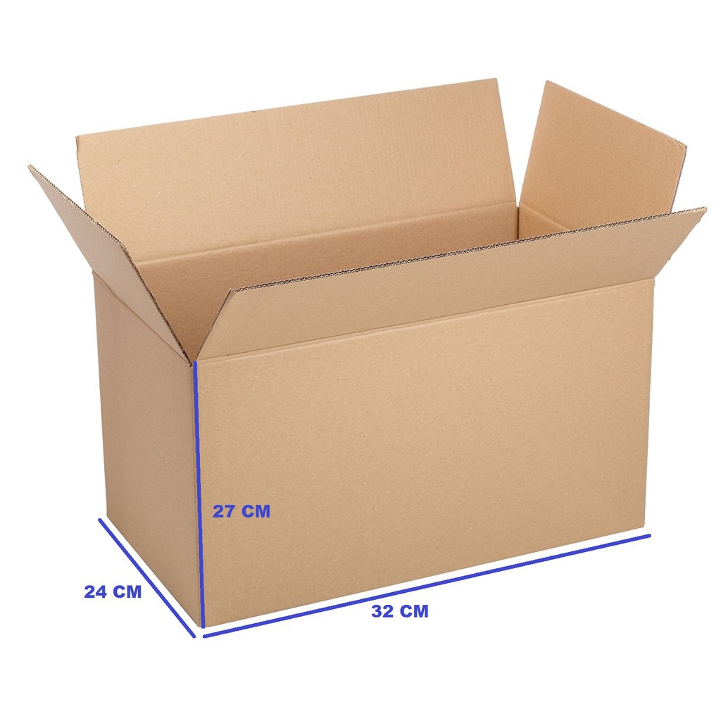 

Karton box 32*24*27 CM Carton Box Kardus Polos SINGLE WALL