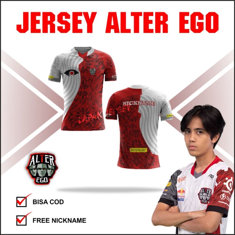 JERSEY ALTER EGO 2021 FREE NICKNAME / KAOS ALTER EGO ESPORT TERBARU GAMING