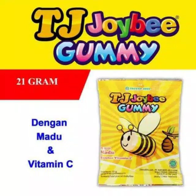 TJ Joybee Gummy Permen Madu - 1 sachet 21gr