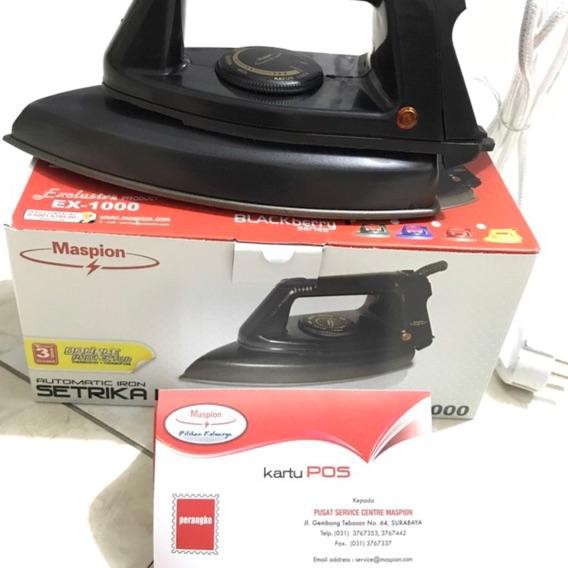 Langsung Beli Setrika Gosokan Listrik Maspion Ex 1000 Dry Iron Shopee Indonesia