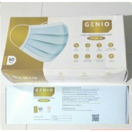 Masker Genio 3 Ply Surgical