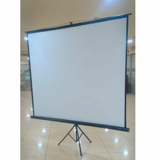 Screen tripod projector 70 inch | layar proyektor standing 70 inch