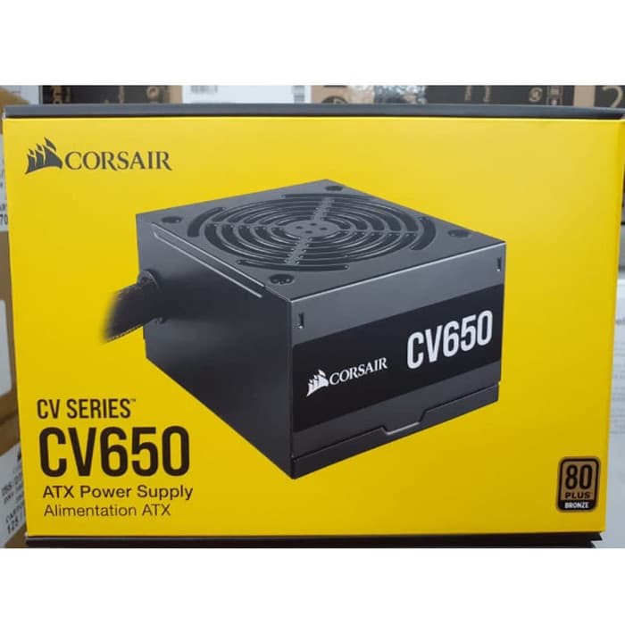 Corsair CV650 Power Supply 650 Watt 80 Plus Bronze Certified CV 650