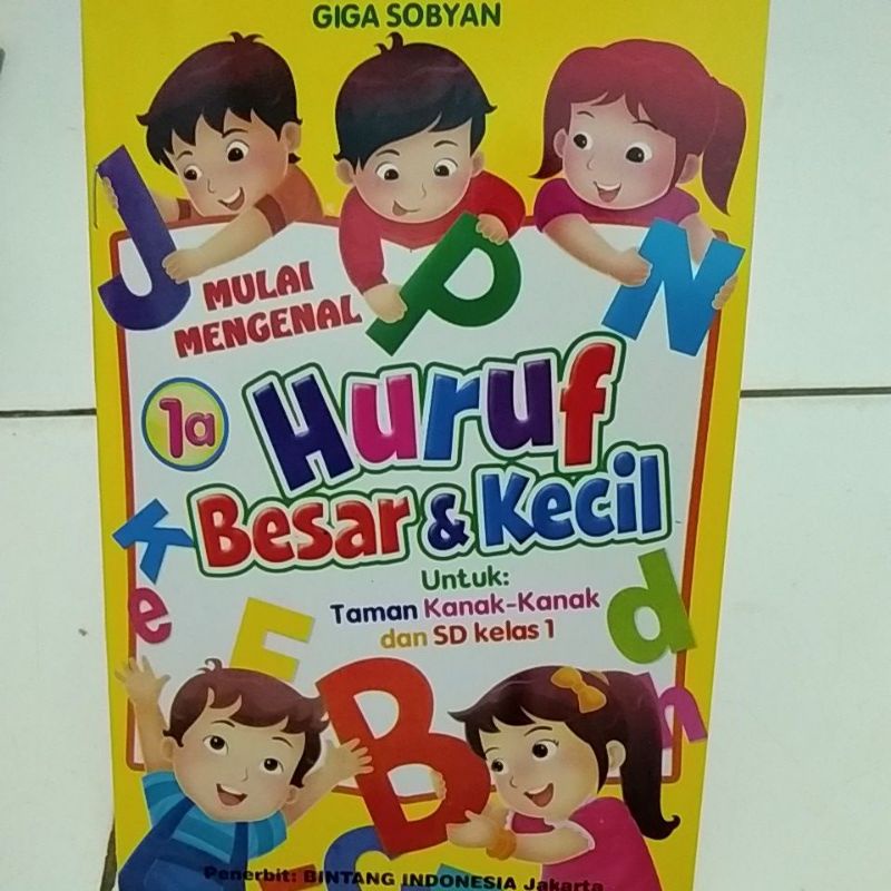 paket buku TK dan paut/mari membaca 1a dan b/ huruf besar dan kecil 1a dan 1b