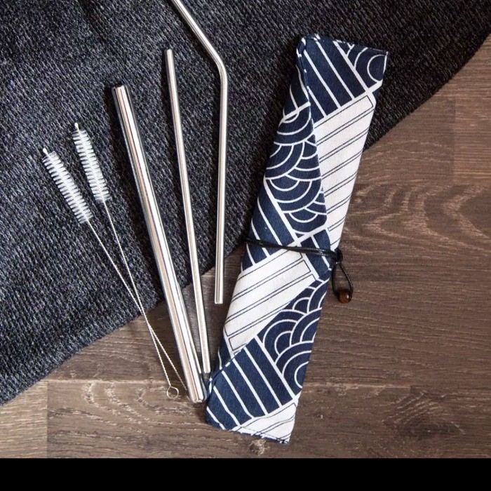 

DSA663 6 in 1 Stainless Straw Japan Pouch Sedotan Stainless 0530