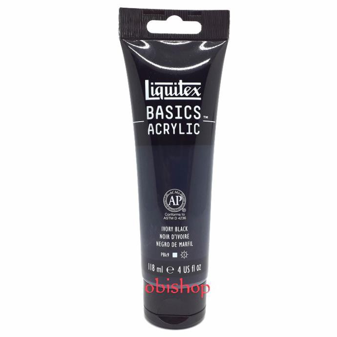 

COD CAT AKRILIK LIQUITEX BASICS ACRYLIC 118ML IVORY BLACK PERALATAN MELUKIS ART SET MENGGAMBAR