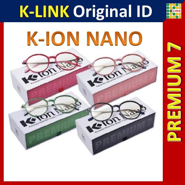 K-ION NANO PREMIUM 7 ORIGINAL EXCLUSIVE KACAMATA TERAPI K-LINK BLACK PRIA/ WANITA