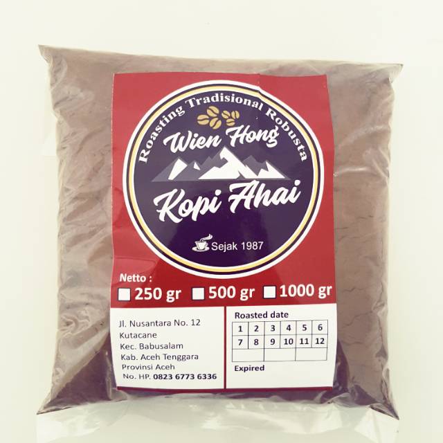 Bubuk kopi Robusta Aceh Tenggara (Ahay kopi)