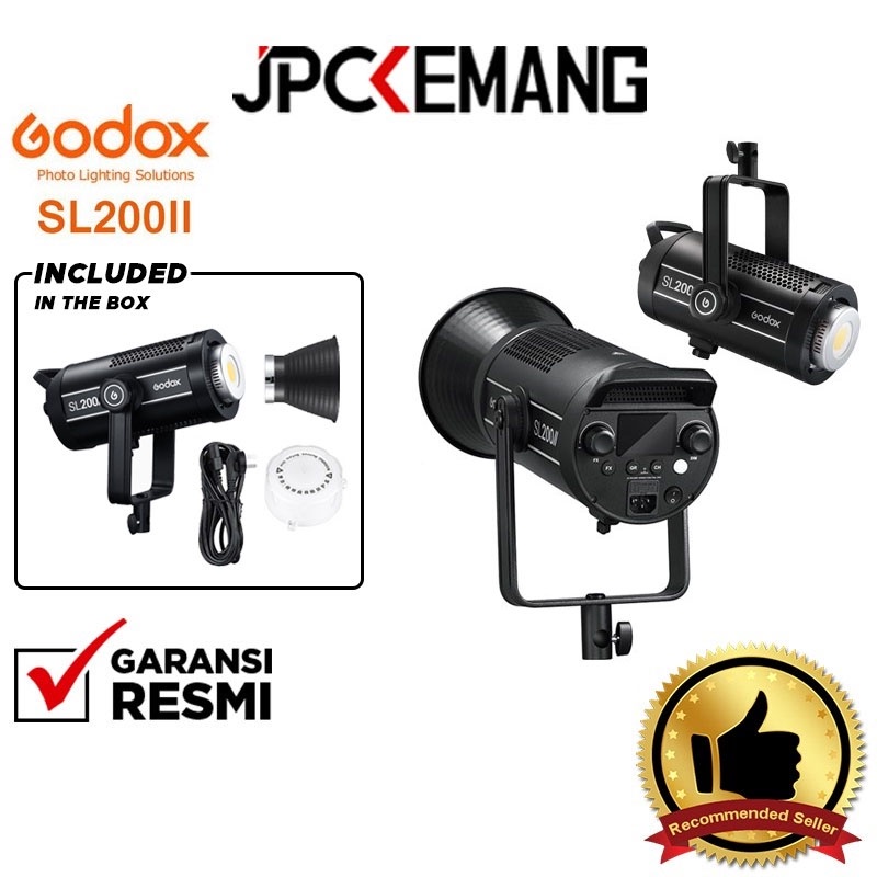 Jual GODOX SL200 II LED Video Light Godox SL200II SL 200 II Garansi ...