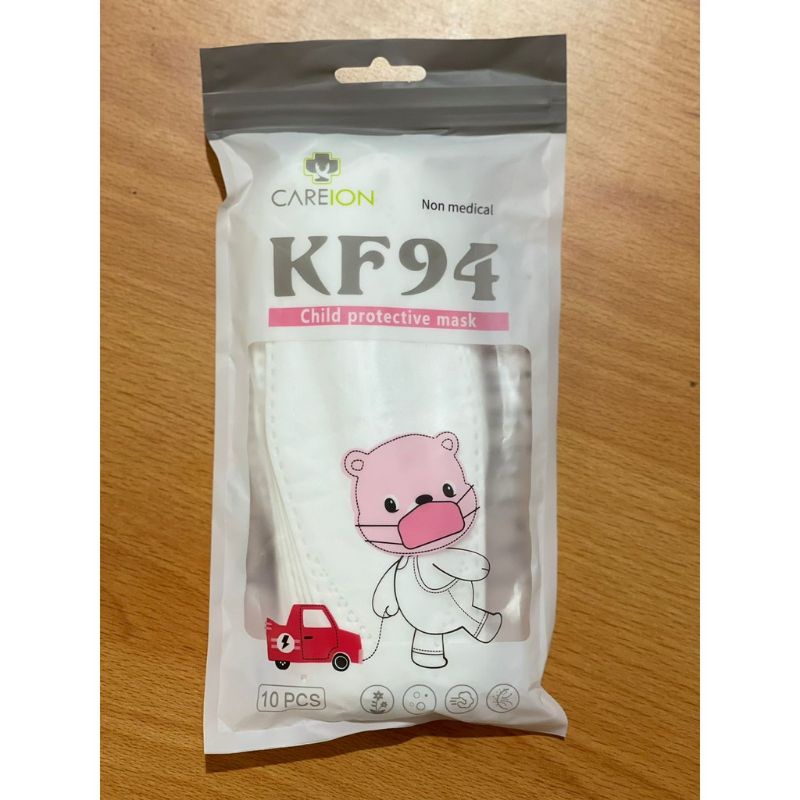 Masker Kf94 anak putih polos