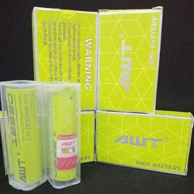 AWT Green Battery 2400mAh 30A Authentic Baterai Original Batre 18650 Awt Hijau Oten Garansi (KODE K9