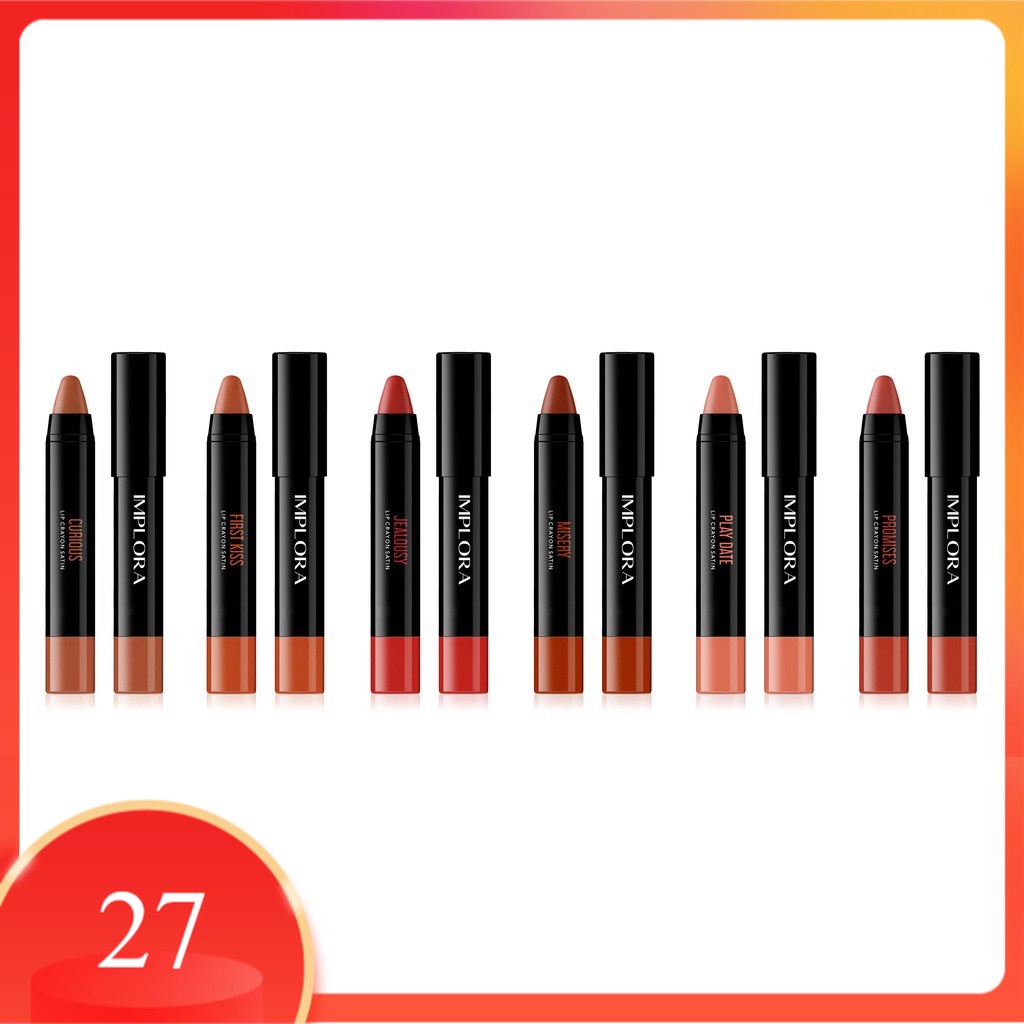 IMPLORA LIP CRAYON SATIN - IMPLORA LIPSTICK - LIPSTIK