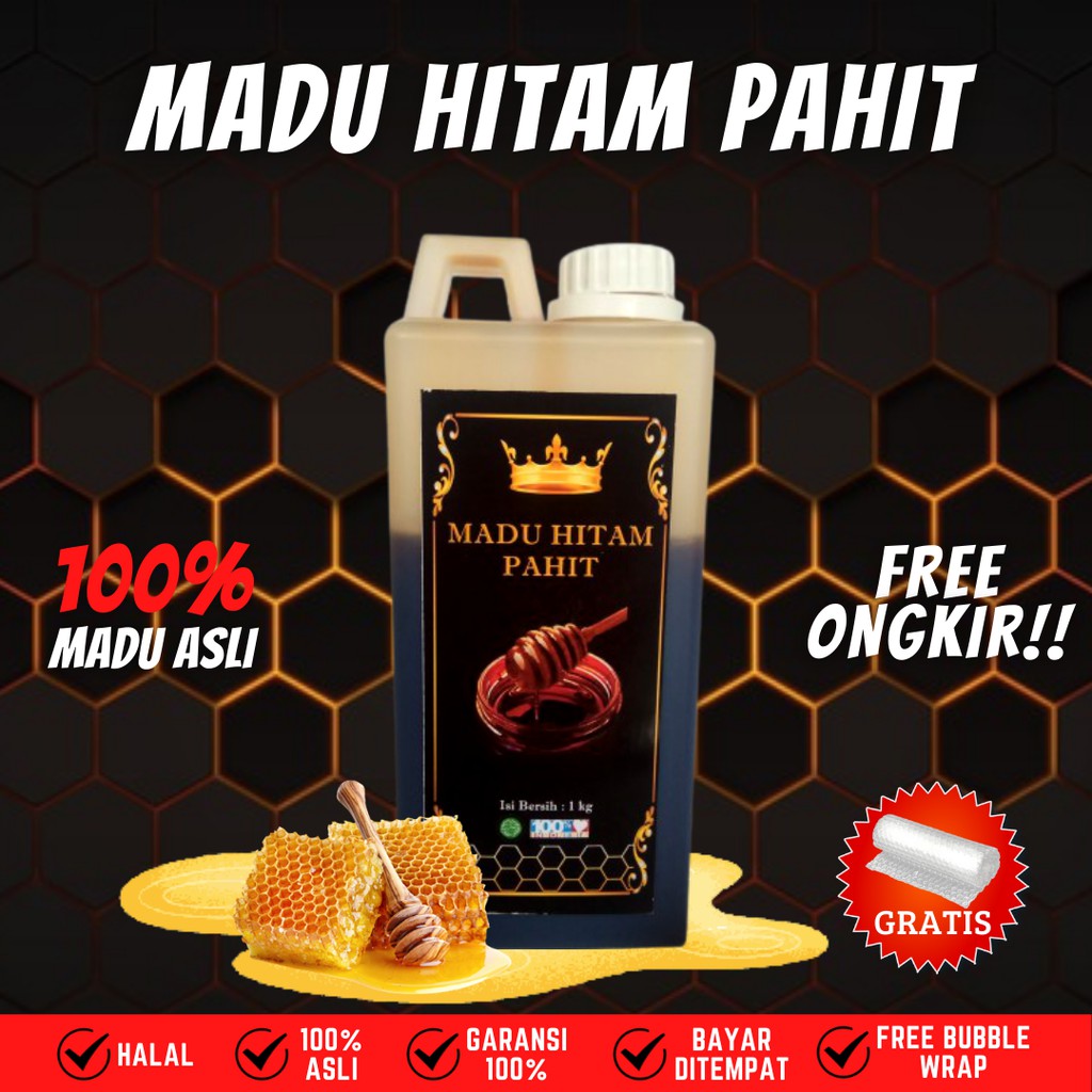 Jual Madu Hitam Pahit Murni Hutan Asli 1kg Madu Hutan Multiflora Sumbawa Murni 100 Alami