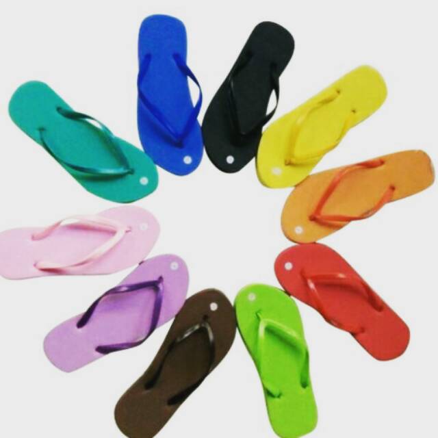 Sandal jepit spon super / Colorfull