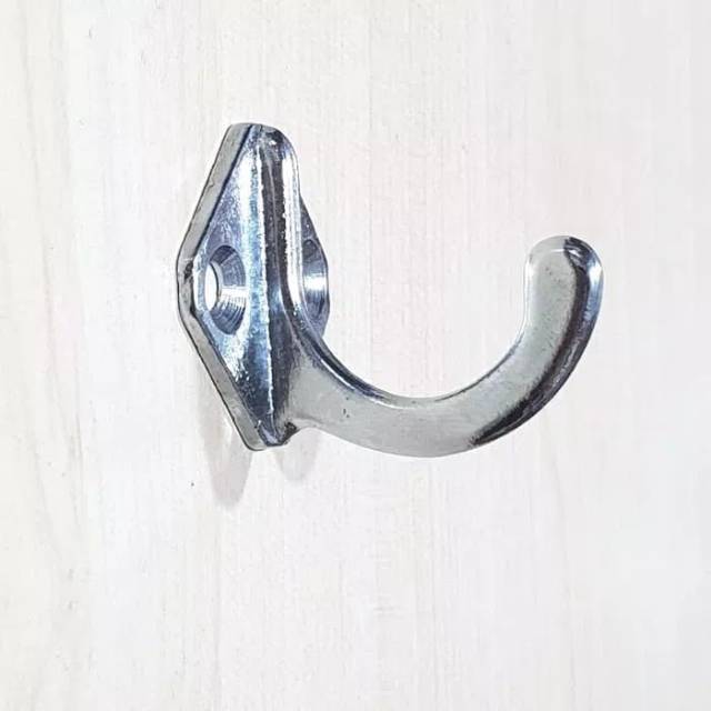 Kapstok atau gantungan baju single satu titik twin hook