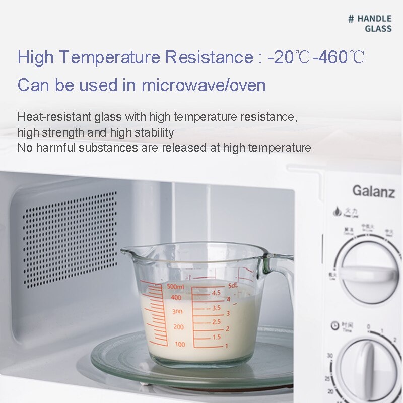 Gelas Ukur Takaran 1000ml Microwave Heating Glass- Transparan /  Gelas Takar / Gelas Ukur / Gelas Takar 1000ml / Gelas Ukur 1000ml / Gelas Ukur Kaca / Gelas Takar Kaca