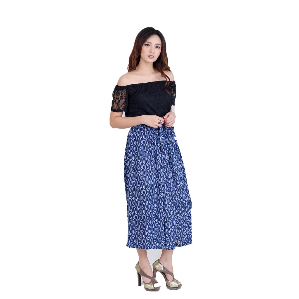 XSHOP Rok Celana Wanita Corak Batik Simpel Elegan - Tannia