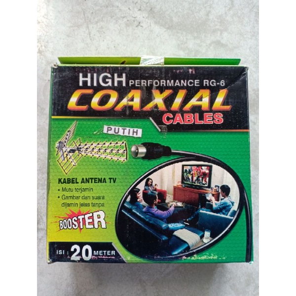 Kabel Antena TV Kabel Antena Parabola Kabel Antena CCTV Kabel Antena HDTV-LedTV Cocial Cable RG-6 Di