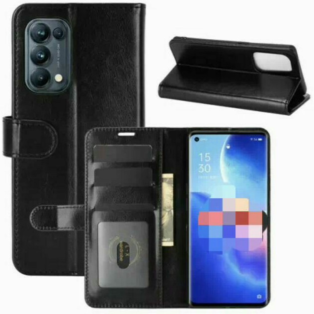 Oppo Reno 5 Flip Cover Case Leather Wallet Sarung Oppo Reno 5