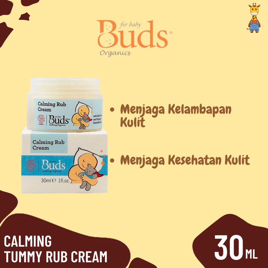 Buds Calming Tummy Rub Cream 30ml / 50ml