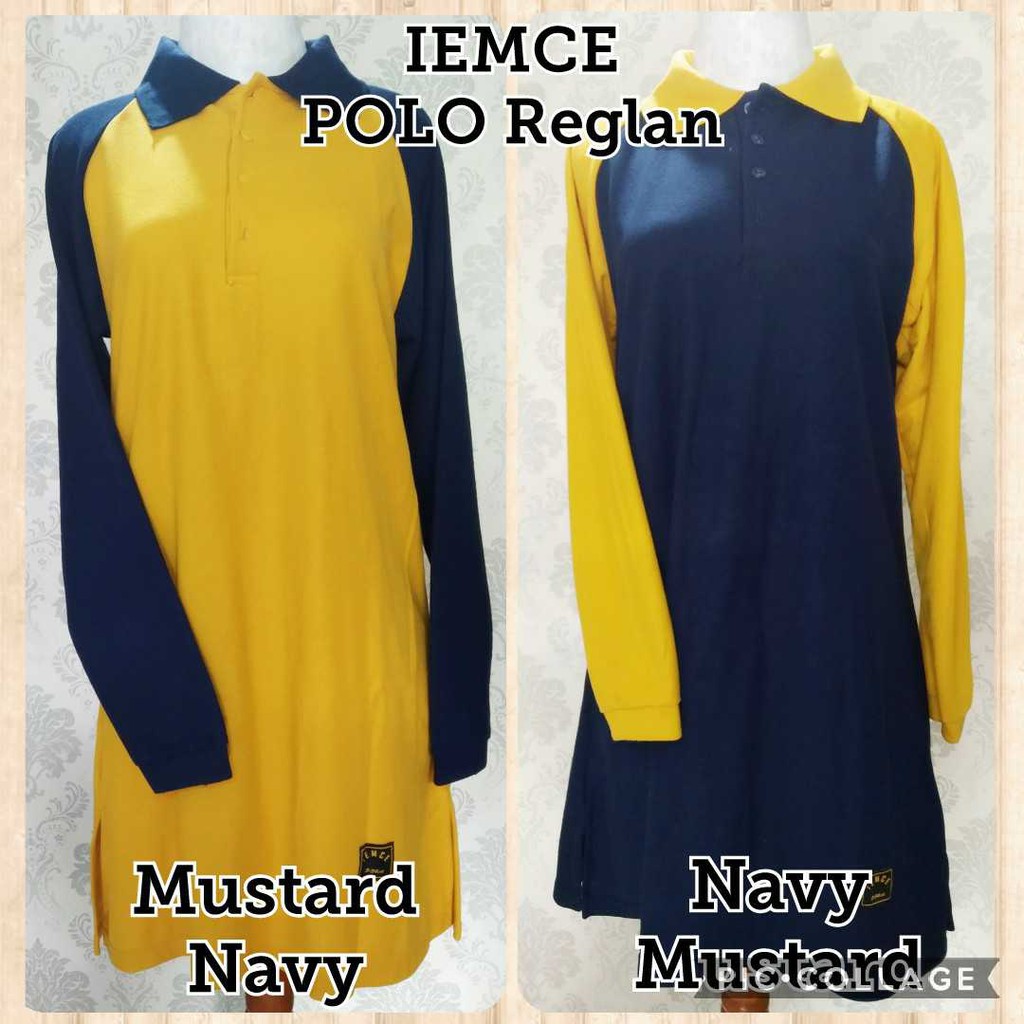 S-XL Kaos Polos Tunik Polo Reglan Muslimah/ Kaos Dinas/Kaos Olahraga Kancing Depan/Busui Size S-XL