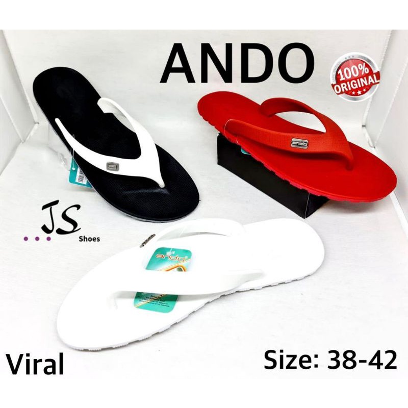 ANDO VIRAL - SANDAL JEPIT LENTUR PRIA DEWASA ANDO ORIGINAL