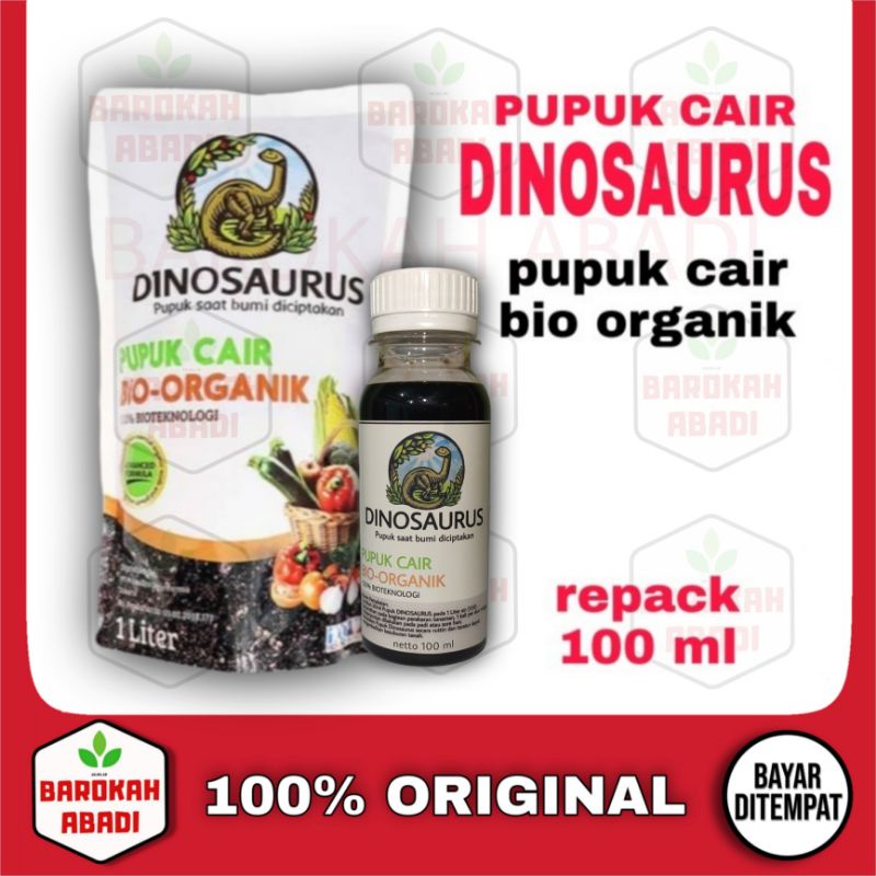 Pupuk Dinosaurus 100 ml pupuk cair organik hayati penyubur tanah dan tanaman