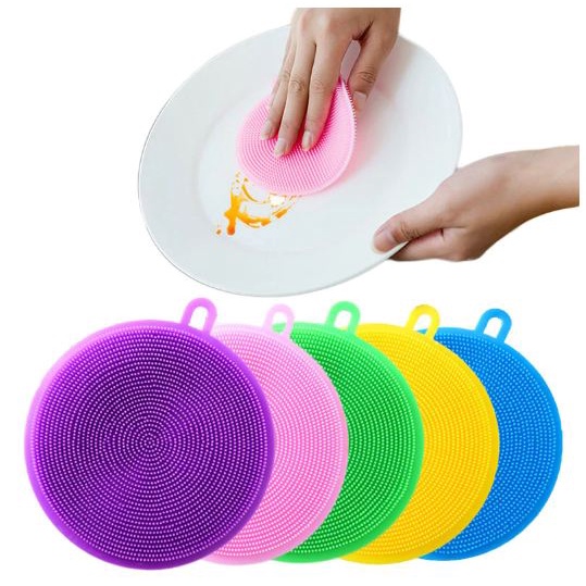 #LC-HL Spons Silikon Serbaguna Kitchen Cleaning Brush Silicone Universal Murah