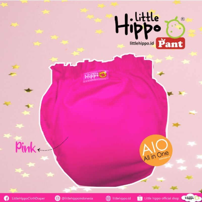 Clodi Pant Little Hippo / Pampers Cuci Ulang / Popok Bayi