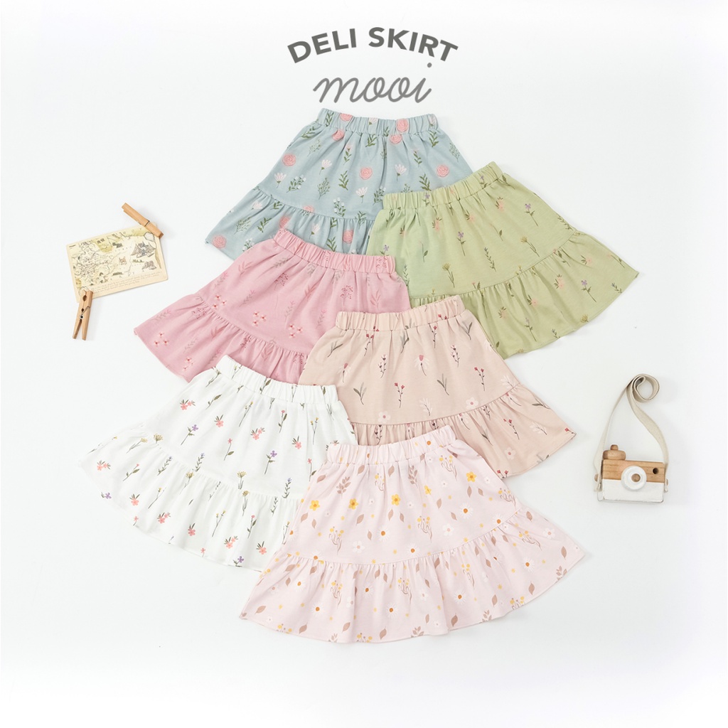 AMBYAR Last Stock Mooi Deli Skirt 1-5 Tahun Rok Bunga Anak Perempuan CBKS