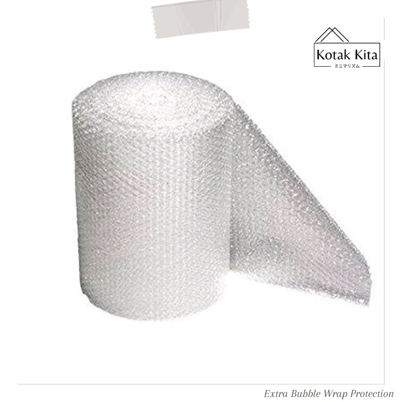 

EXTRA Bubble Wrap untuk menambah keamanan pengiriman