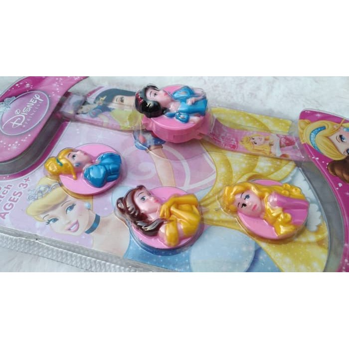 Terbaru Laris! JAM TANGAN ANAK PEREMPUAN PRINCESS DISNEY PUTRI DIGITAL KEPALA SET Murah!