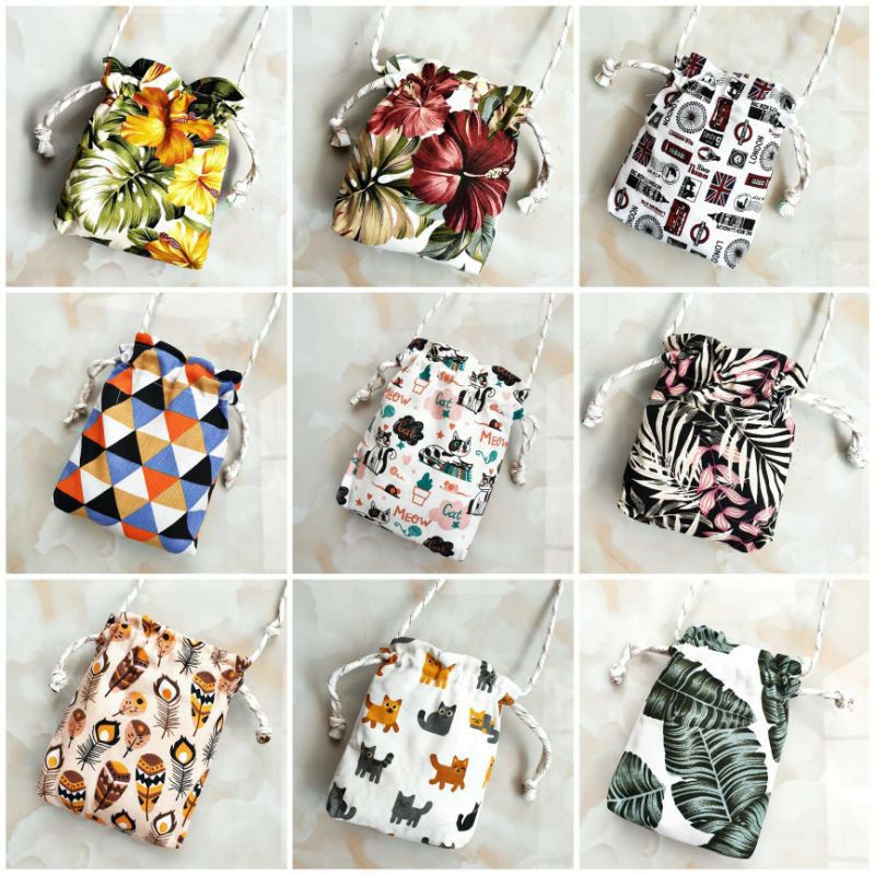 TAS SERUT KANVAS MOTIF MINI - TAS WANITA