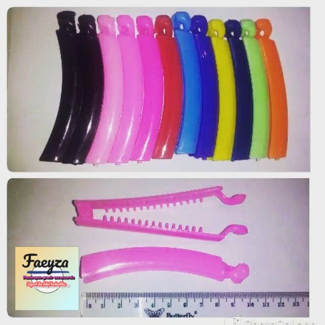 Jepit banana polos 12 PCS murah