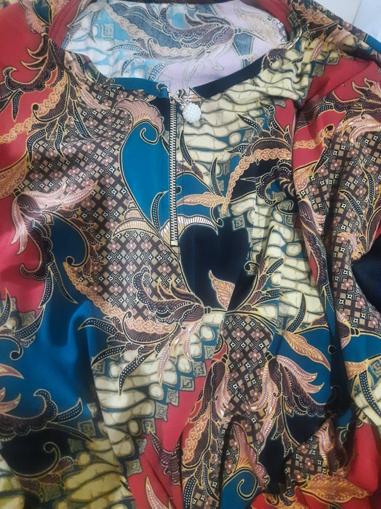 Tunik Jumbo Batik Spandex Korea Busui Ld120 / 4l Lemonskin 019-4113