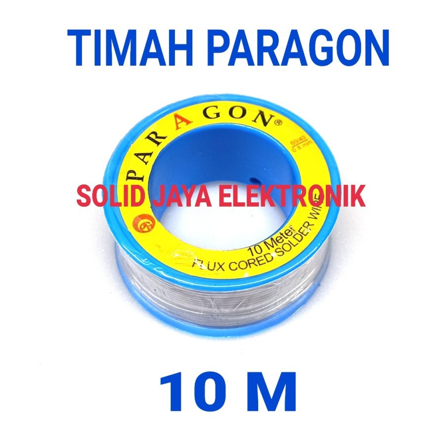 TIMAH TENOL PARAGON 10M TINOL PATRI KAWAT SOLDER PARAGON ORIGINAL WIRE 10 METER ASLI ORIGINAL