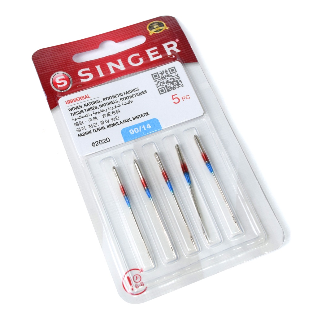 Jarum SINGER 2020 Blister Pack untuk Mesin Jahit Klasik Portable