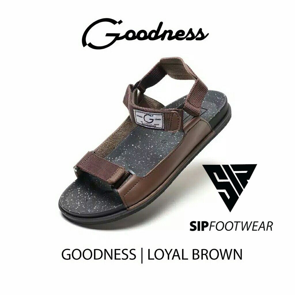 COD I Goodness LOYAL Sandal  Gunung Pria  Black Brown Navy 