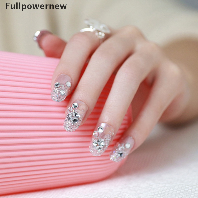 [FULL] 24Pcs/Box Women Black White Gold Fake Nails Naked fan Print Full Cover False