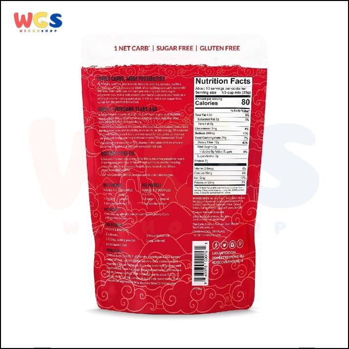 

Lakanto Sugar Free Pancake & Baking Mix Sweetened With Monkfruit 454g