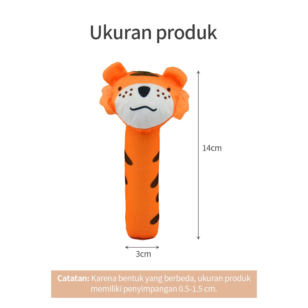 Mumystation Boneka rattle bayi doll toys mainan bayi rattle stick hewan animal binatang