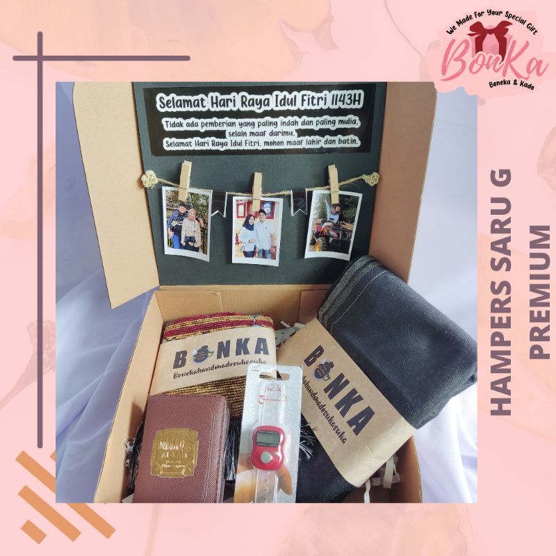 Hampers Lebaran 4 in 1 / Kado Cowok Muslim / Kado Sarung / Kado Lebaran / Hadiah Idul Fitri / Hadiah