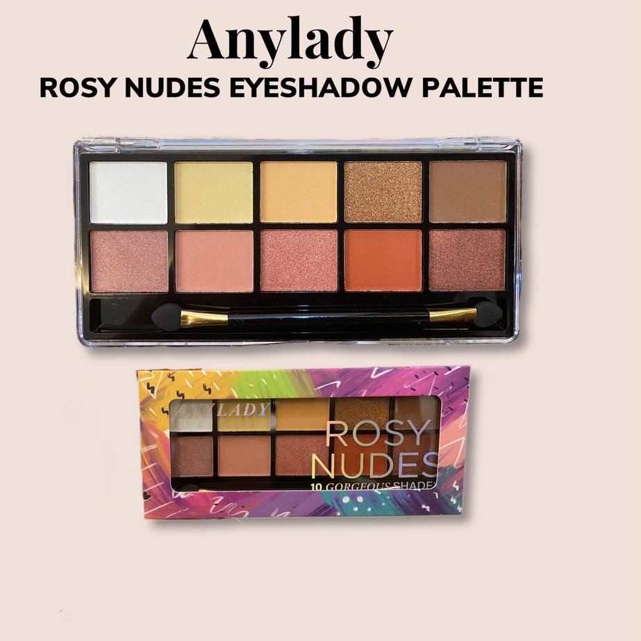 ANYLADY Rosy Nudes Sunset Eyeshadow Palette 10 Color NO 733