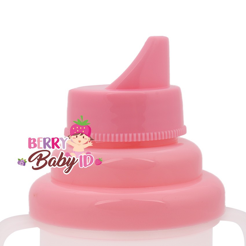 YooBerry Training Cup 3-in-1 Gelas Minum Bayi Spout Straw Nursing Tahan Panas Pink Blue Green Berry Mart