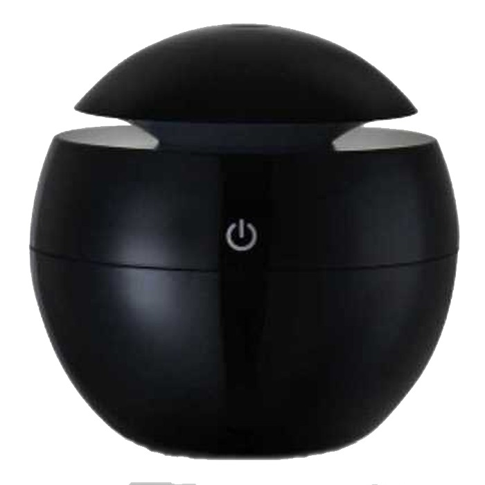 Diffuser Humidifier Aromatherapy Pelembab Udara Pewangi Ruangan Disfuser Essential Oil Purifier H41-BULAT HITAM