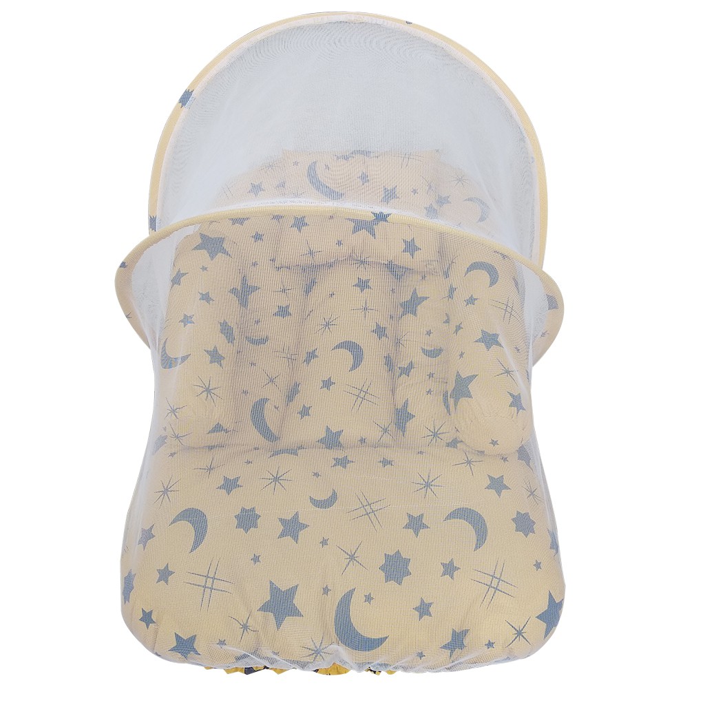 Kasur Bayi Berkelambu Motif Stary Night Kuning Set Bantal &amp; Guling HARGA GROSIR