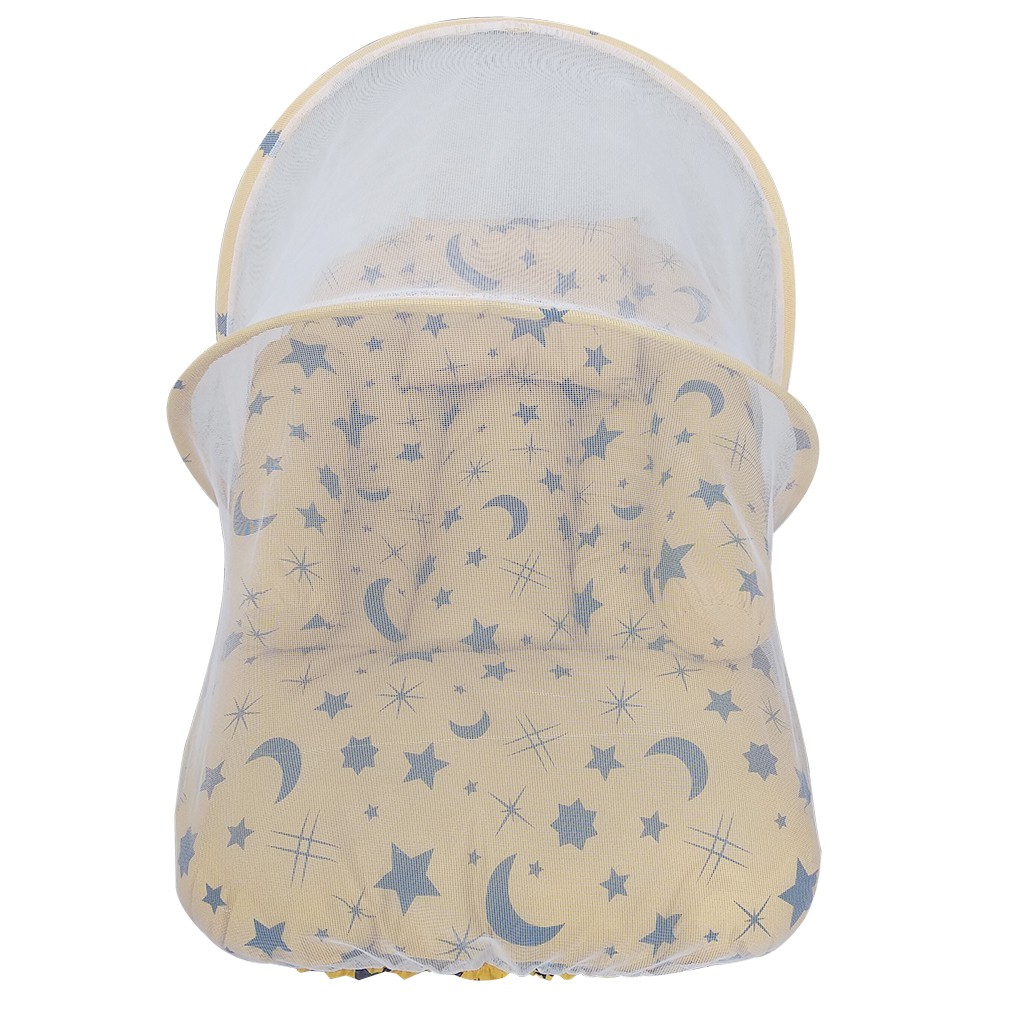 Kasur Bayi Berkelambu Motif Stary Night Kuning Set Bantal &amp; Guling HARGA GROSIR